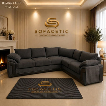 Dino Jumbo Cord Modern Sofa Set
