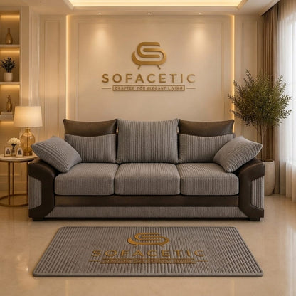 Dino Jumbo Cord Modern Sofa Set