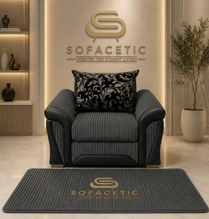 Shanon Jumbo Cord Fabric Stylish Sofa Set