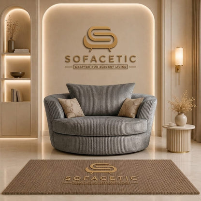Brixa Jumbo Cord Fabric Modern Sofa Set