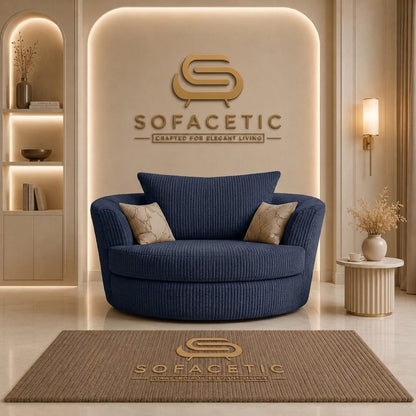 Brixa Jumbo Cord Fabric Modern Sofa Set