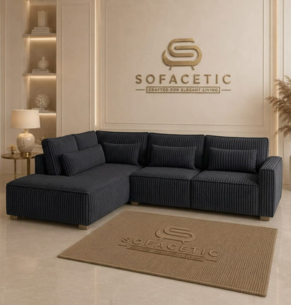 Sleefy Jumbo Cord Comfort Sofa Set
