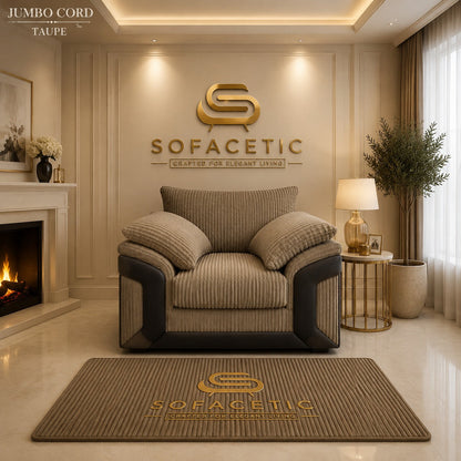 Dino Jumbo Cord Modern Sofa Set