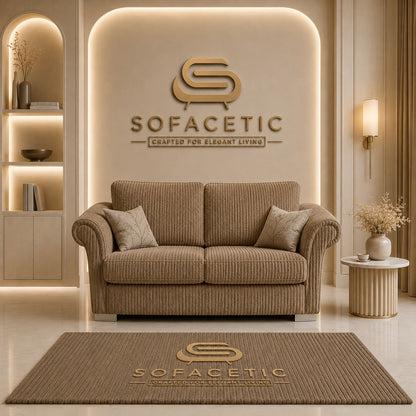 Brixa Jumbo Cord Fabric Modern Sofa Set