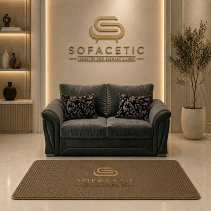 Shanon Plush Velvet Fabric Stylish Sofa Set