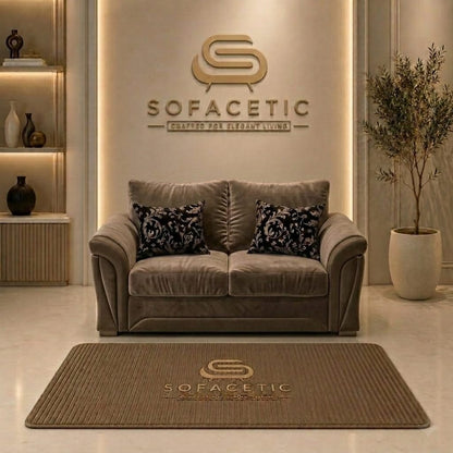 Shanon Plush Velvet Fabric Stylish Sofa Set