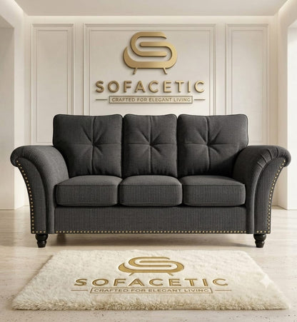 Juxen Chenile Designer Sofa Set