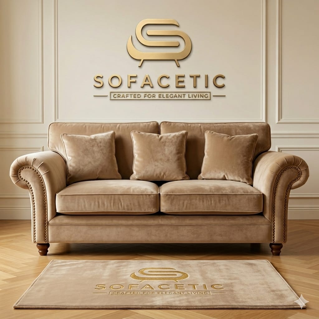 Tanzo Plush velvet Luxury Fabric Sofa