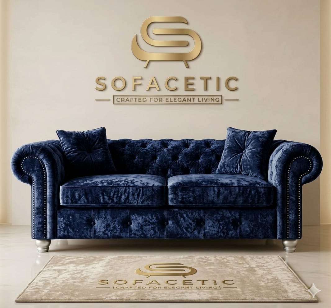 Tanzo Crush velvet Luxury Fabric Sofa