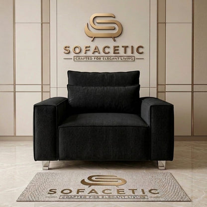 Salon Chenille Fabric  Sofa