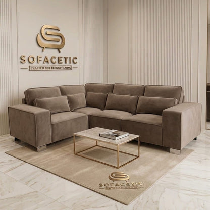 Salon Plush Velvet Sofa
