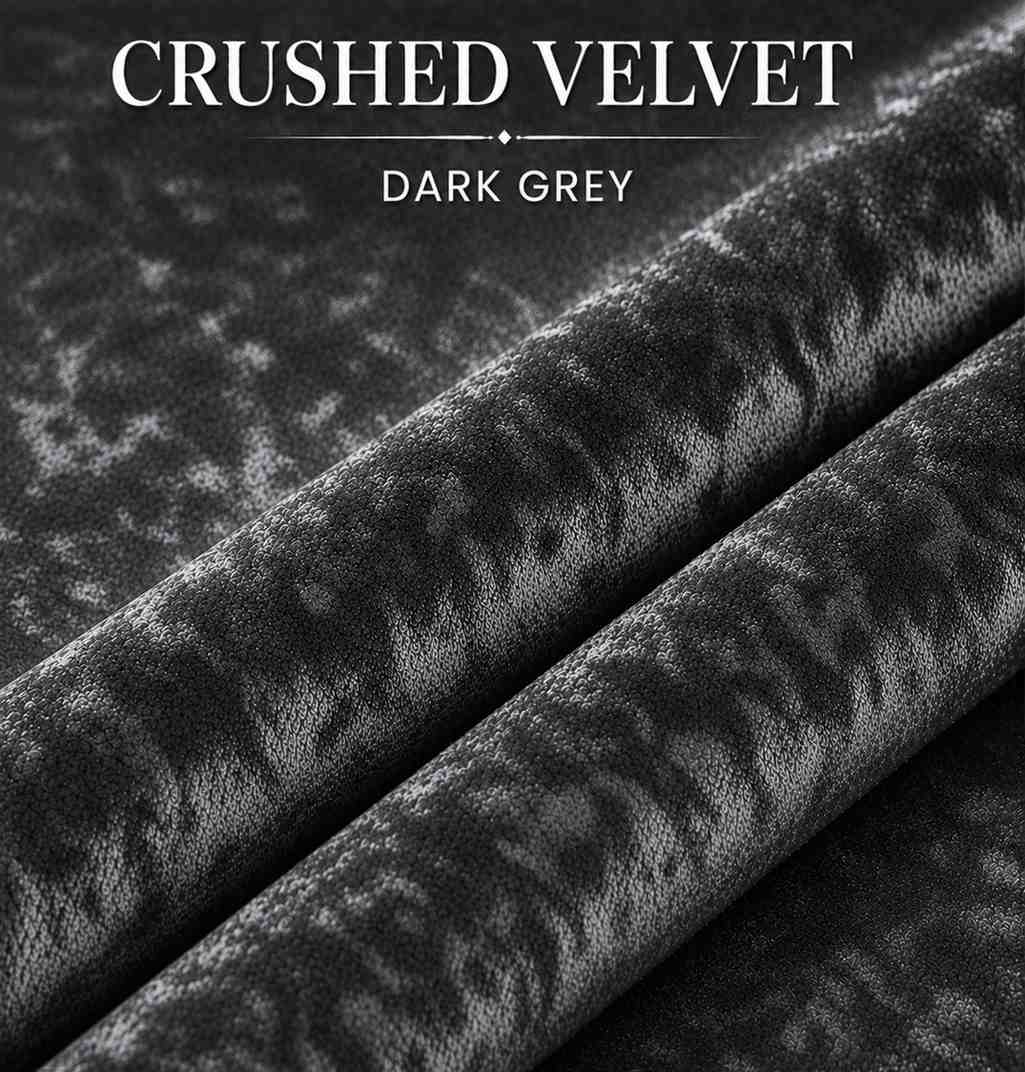 Crush Velvet Dark Grey