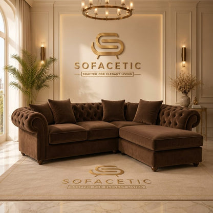 Nicole Plush velvet  Luxury Sofa Set