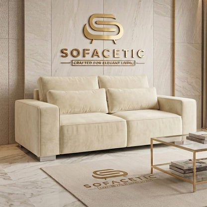 Salon Plush Velvet Sofa