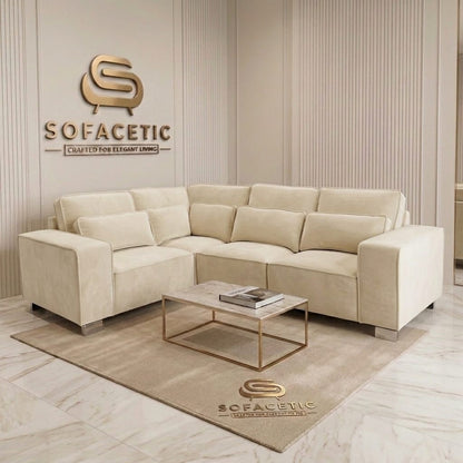 Salon Plush Velvet Sofa