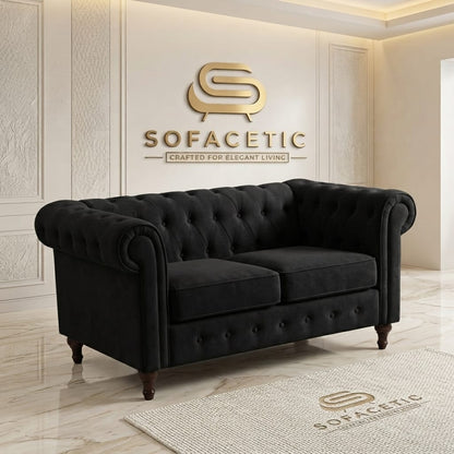 Olympia Chesterfield  Plush velvet Sofa Set