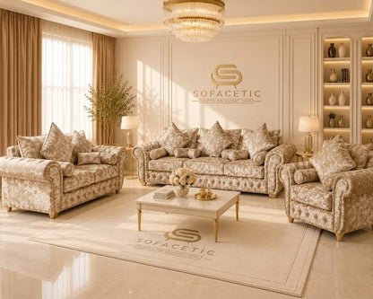 Malibu Crush Velvet Sofa Set
