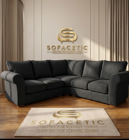 Rivo Chenille Fabric Sofa Set