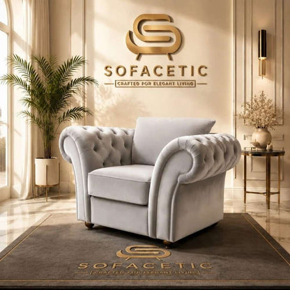 Nicole Plush velvet  Luxury Sofa Set