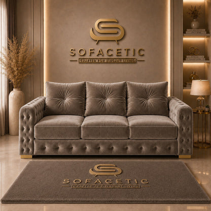 Urban Plush velvet Living Sofa Set