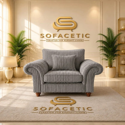 Nicole Jumbo Cord  Luxury Sofa Set