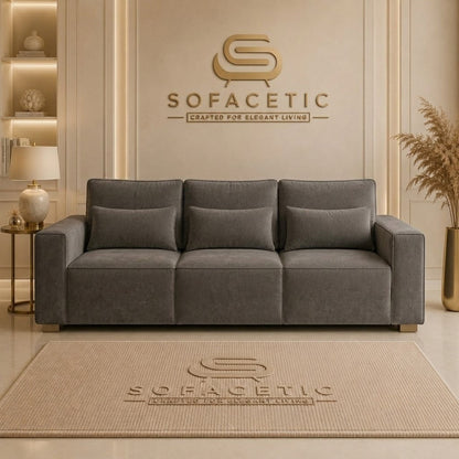 Sleefy Plush velvet Comfort Sofa Set