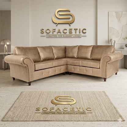 Tanzo Plush velvet Luxury Fabric Sofa