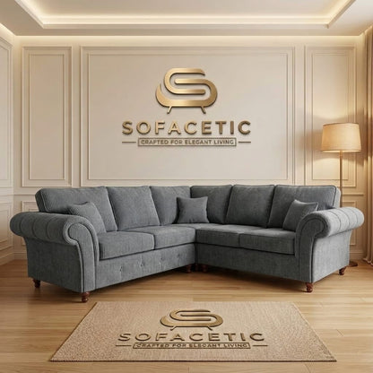 Tanzo Chenile Luxury Fabric Sofa