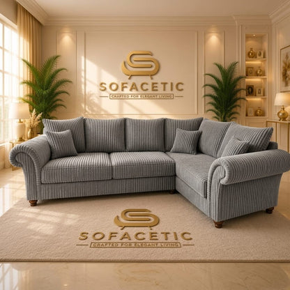 Nicole Jumbo Cord  Luxury Sofa Set