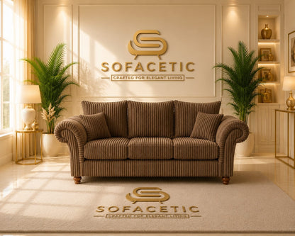Nicole Jumbo Cord  Luxury Sofa Set