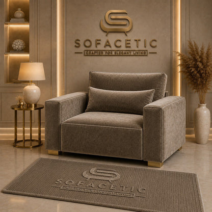 Sleefy Plush velvet Comfort Sofa Set