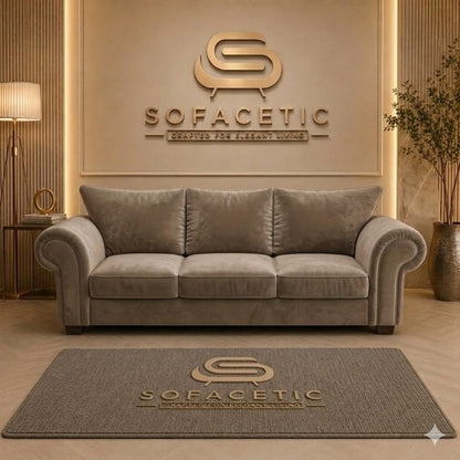 Monzi Plush velvet  Contemporary Sofa Set