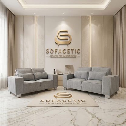 Salon Chenille Fabric  Sofa