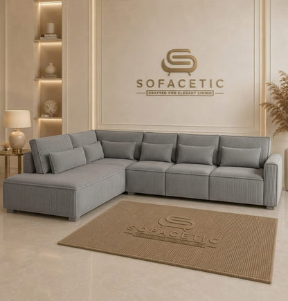 Sleefy Jumbo Cord Comfort Sofa Set