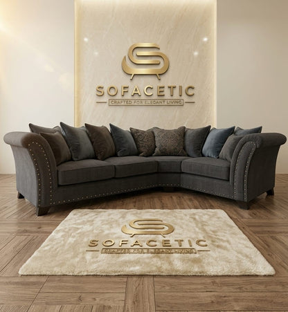 Juxen Chenile Designer Sofa Set