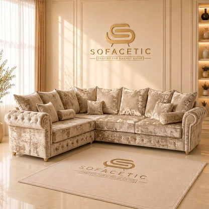 Malibu Crush Velvet Sofa Set