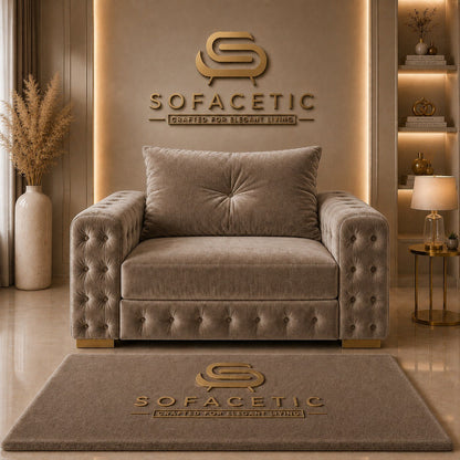 Urban Plush velvet Living Sofa Set