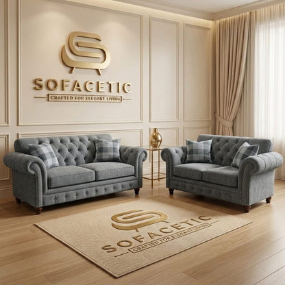 Tanzo Chenile Luxury Fabric Sofa