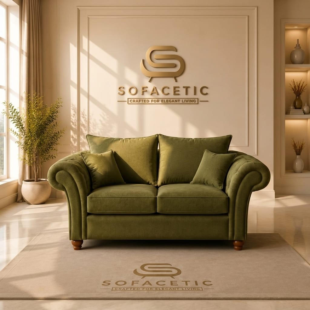 Nicole Plush velvet  Luxury Sofa Set