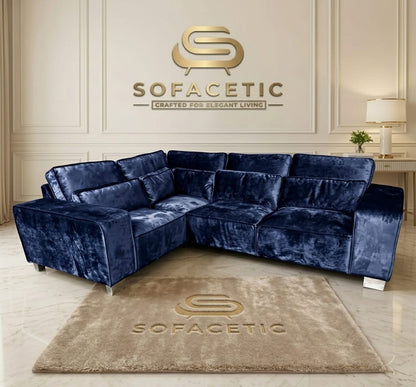 Sleefy Crush velvet Comfort Sofa Set