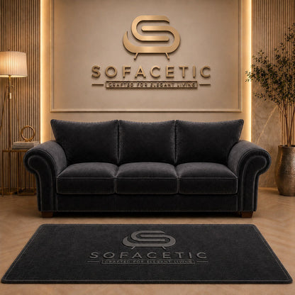 Monzi Plush velvet  Contemporary Sofa Set