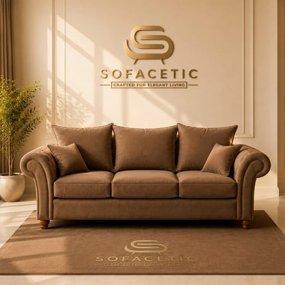 Nicole Plush velvet  Luxury Sofa Set