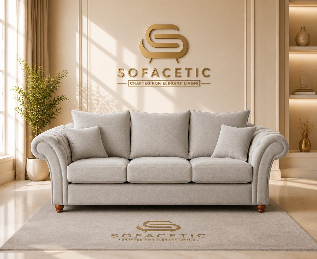 Nicole Naple Fabric Luxury Sofa Set