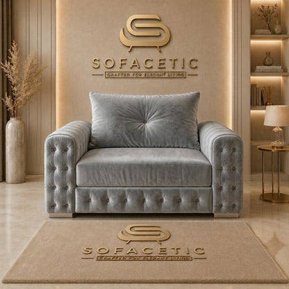 Urban Plush velvet Living Sofa Set