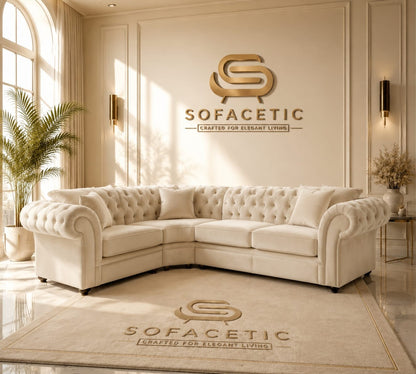 Nicole Plush velvet  Luxury Sofa Set