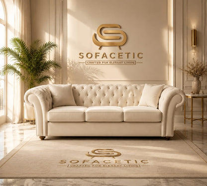 Nicole Plush velvet  Luxury Sofa Set
