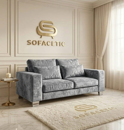 Sleefy Crush velvet Comfort Sofa Set
