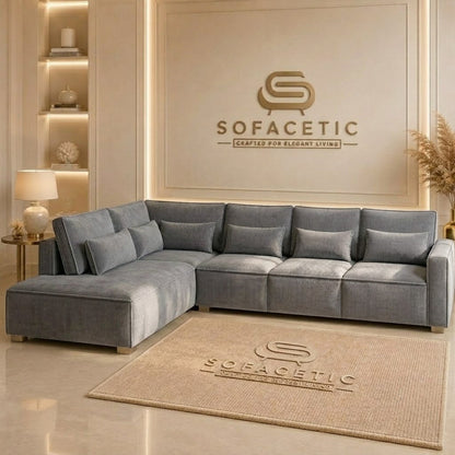 Sleefy Plush velvet Comfort Sofa Set