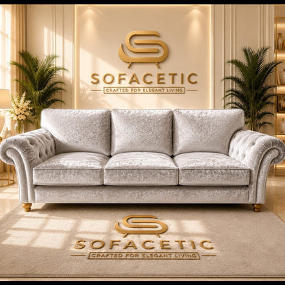 Nicole Crush velvet  Luxury Sofa Set