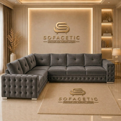 Urban Plush velvet Living Sofa Set